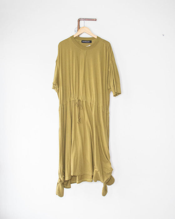 Cotton Dress with Drawstring