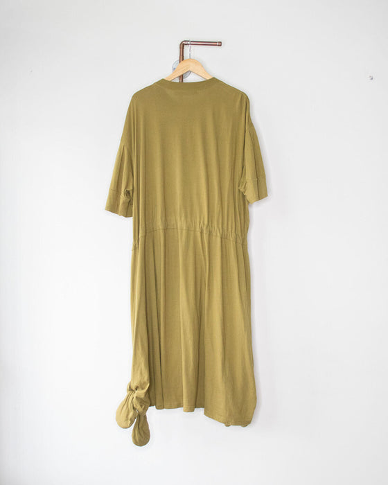 Cotton Dress with Drawstring