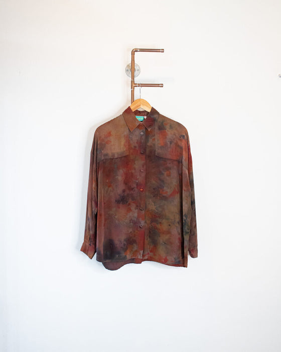 Hand-Dyed Silk Blouse