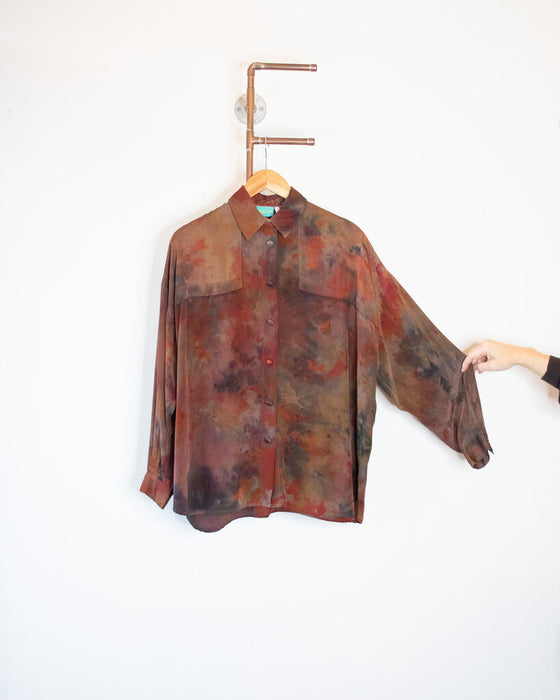 Hand-Dyed Silk Blouse