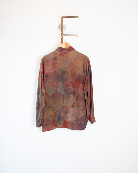 Hand-Dyed Silk Blouse