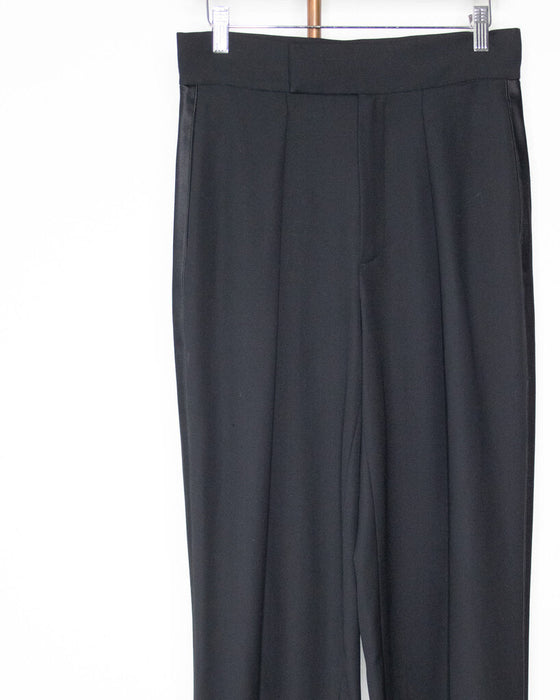 Pleated Tuxedo Trouser