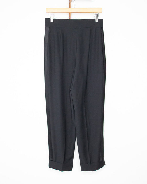 Pleated Tuxedo Trouser