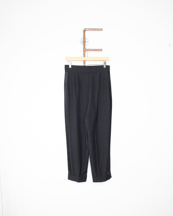 Pleated Tuxedo Trouser