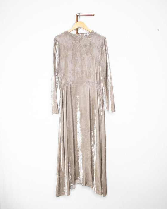 Velvet Long Sleeve Maxi Dress