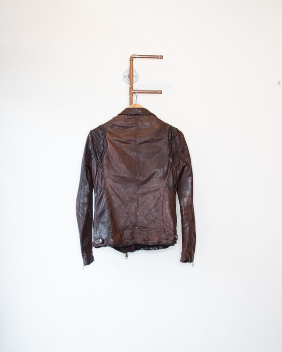 Leather Slim Moto Jacket