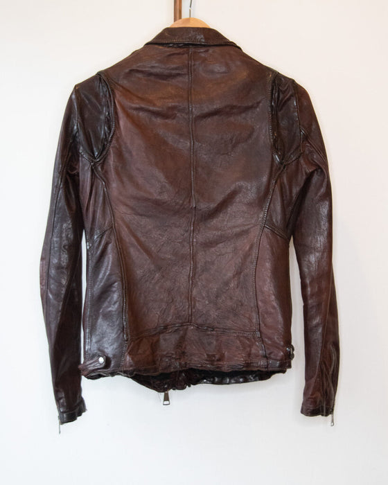 Leather Slim Moto Jacket