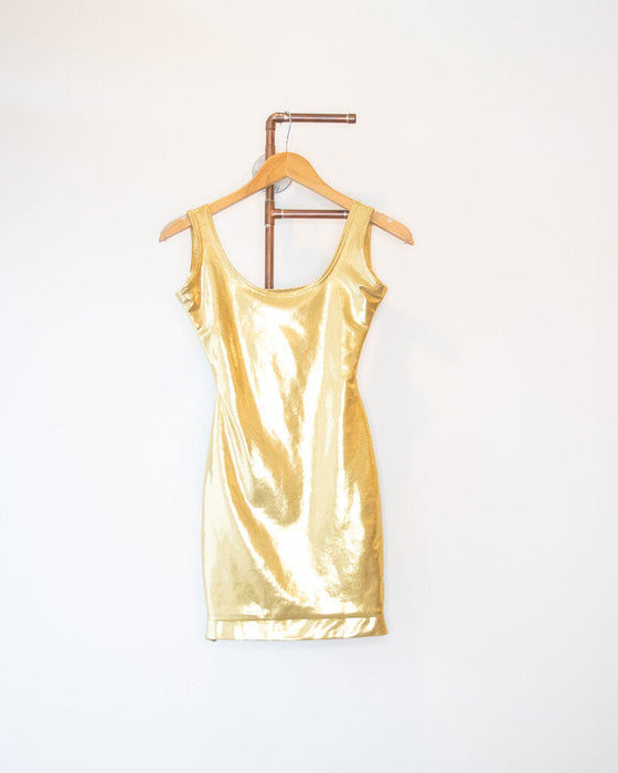 Metallic Mini Dress