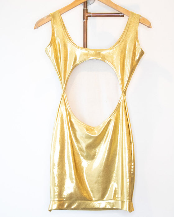 Metallic Mini Dress