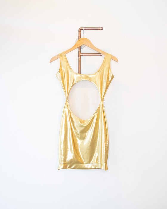 Metallic Mini Dress