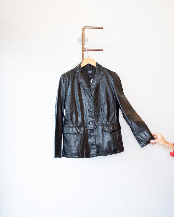 Vintage Leather Blazer