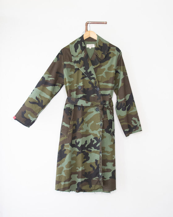 "Tanner" Camo Trench Coat