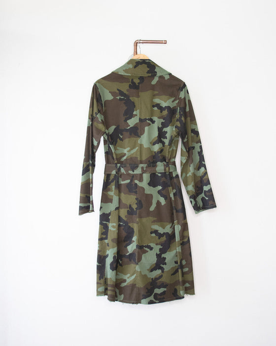 "Tanner" Camo Trench Coat