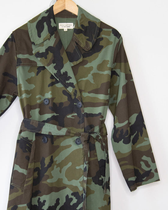 "Tanner" Camo Trench Coat