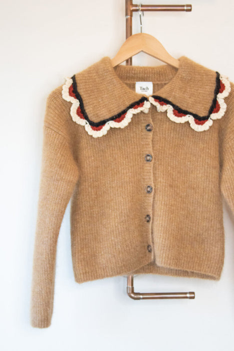 "Felipa" Cardigan with Ruffle Collar