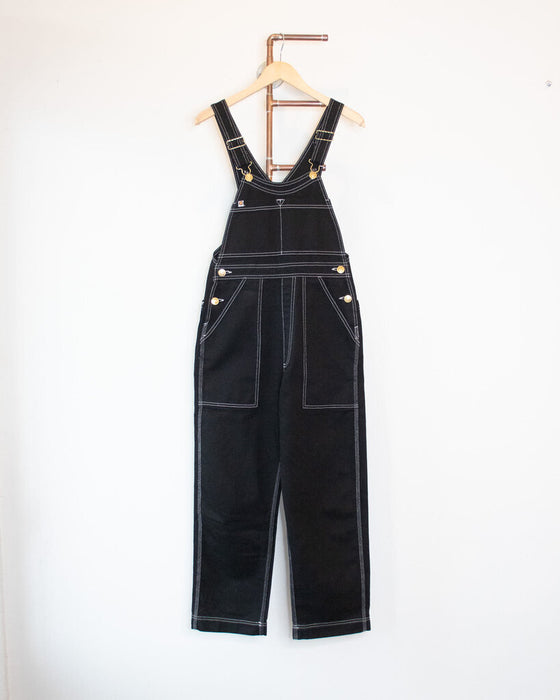 Contrast Stitching Overalls