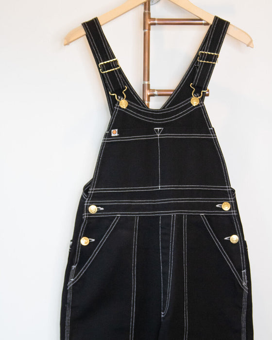 Contrast Stitching Overalls