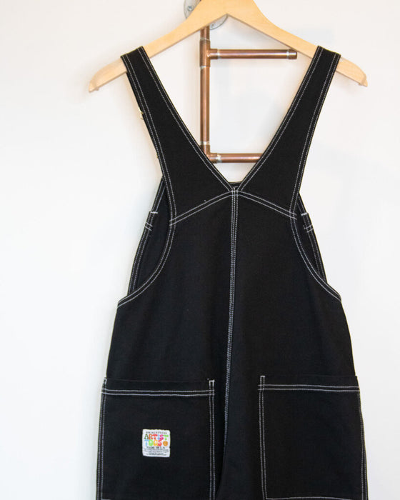 Contrast Stitching Overalls