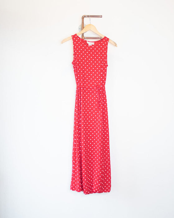 Polka Dot Sleeveless Dress