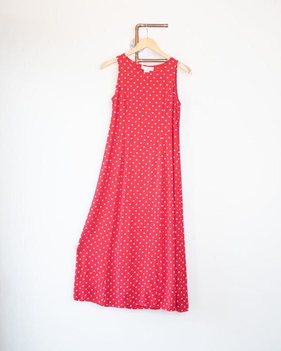 Polka Dot Sleeveless Dress