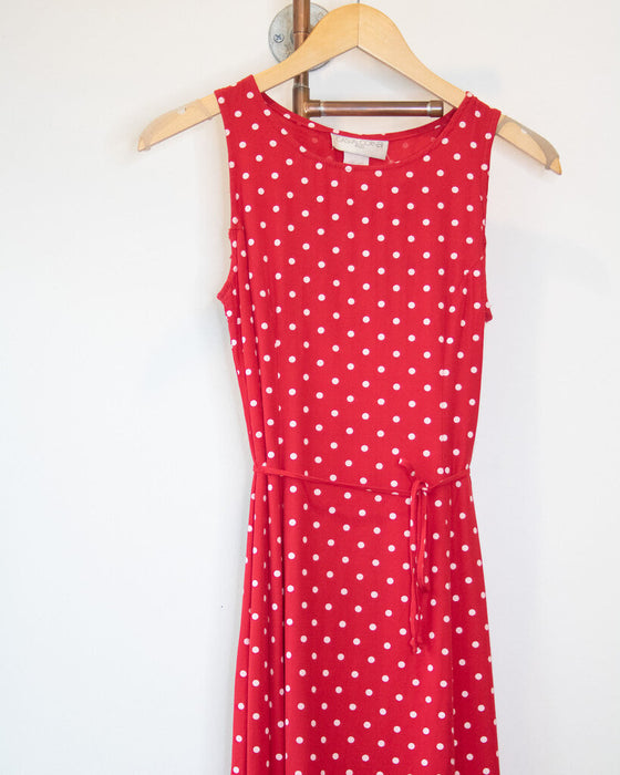 Polka Dot Sleeveless Dress