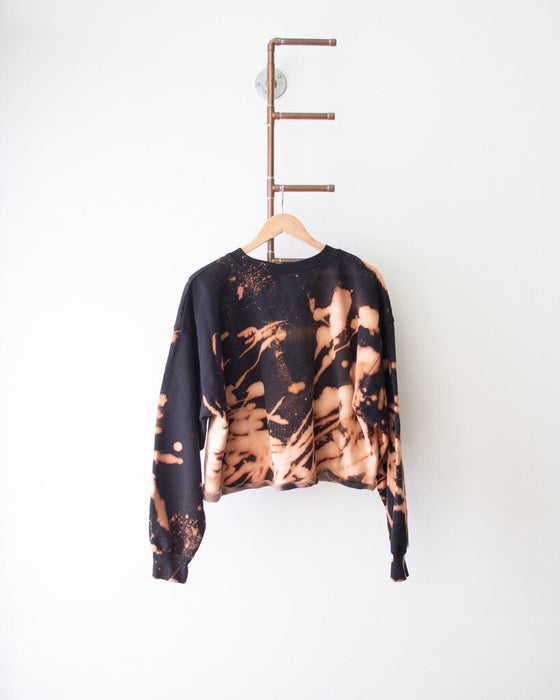 "Titty Kat" Tie Dye Cropped Sweater